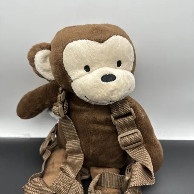 Travel Bug Toddler 2 in 1 Harness Safety Leash Plush Monkey Backpack