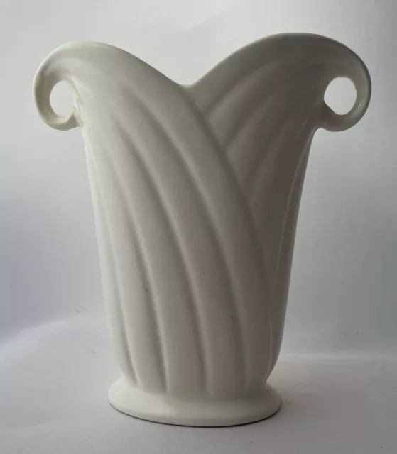 Crown Devon Creamware Vase Art Deco Great Condition