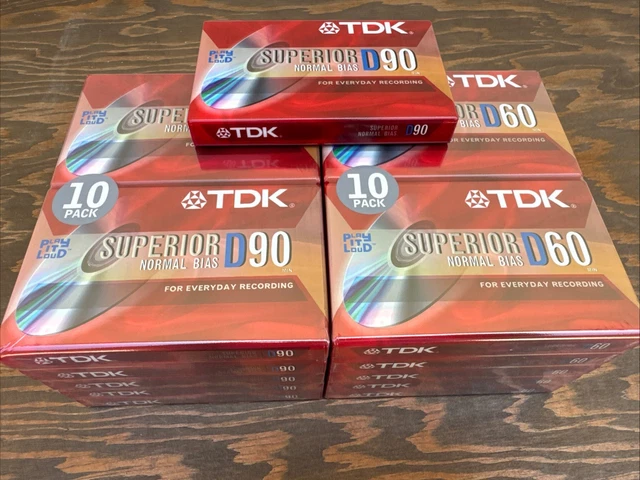 TDK SUPERIOR NORMAL Bias 60 dB NEW/SEALED D90 Single Casette