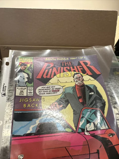 Punisher #35 (1987 Series) Direct Vol. 1 Marvel Comic Book July 1990 Reinhold
