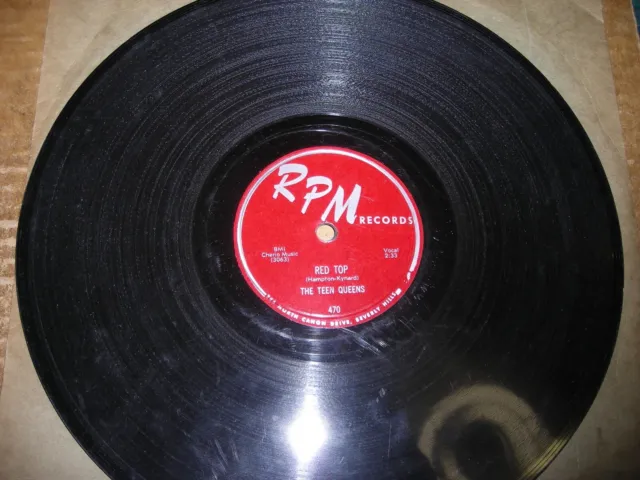 1956 RPM Early Rock n Roll Era 78/THE TEEN REENS../E
