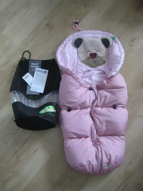 Odenwälder Babynest Fußsäckchen Fußsack Mucki Fashion Gr. 1 Cranberry Rosa TOP