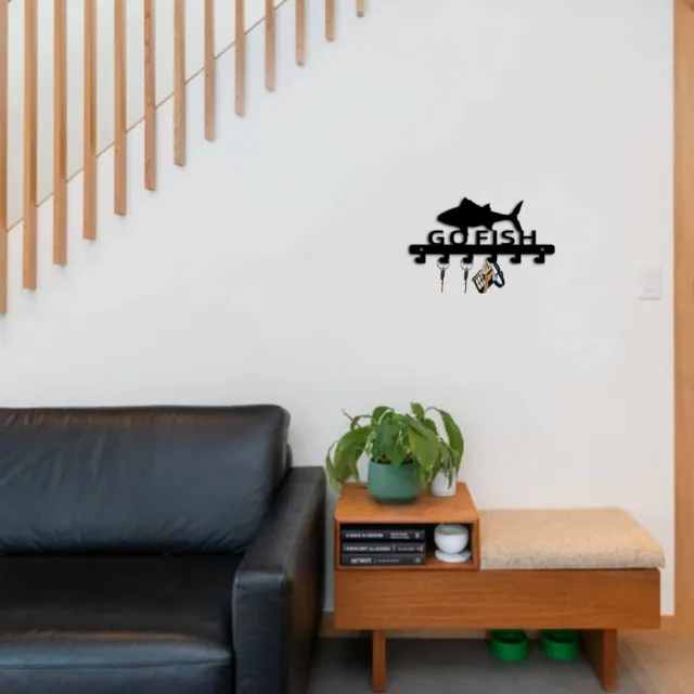 New Wall Hook Coffee Lettering Metal Art Wall Hangers Decorative Organizer Rack