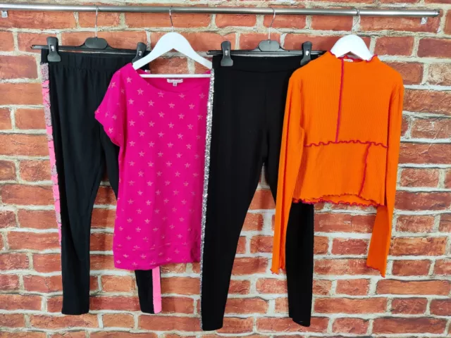 T-SHIRT TOP RAGAZZE ETÀ 11-12 ANNI RIVER ISLAND NEXT ecc LEGGINGS 152CM