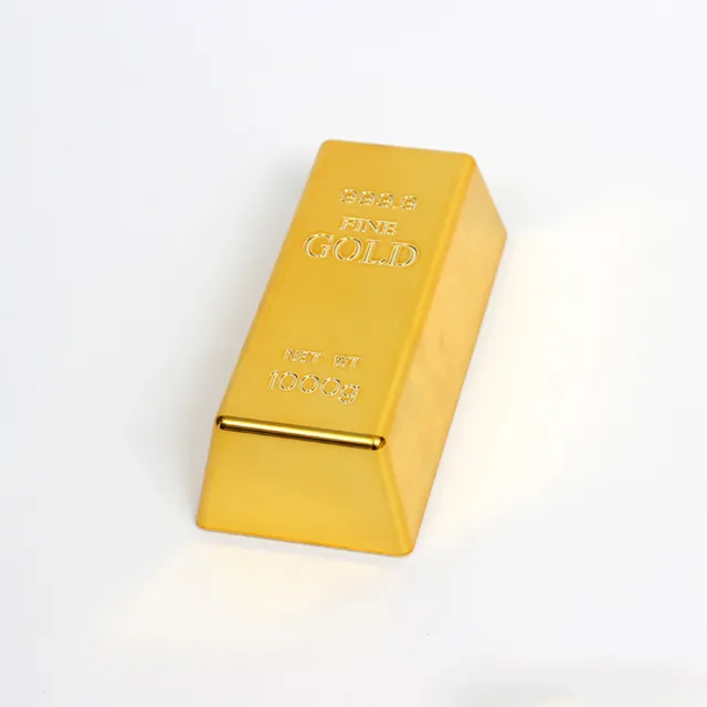 Simulation Gold Bar Bullion Door Stop Gold Brick Home Door Stopper