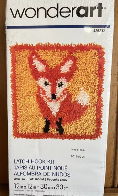 Kit de gancho de pestillo Little FOX 12x12 WonderArt NUEVO Y SELLADO