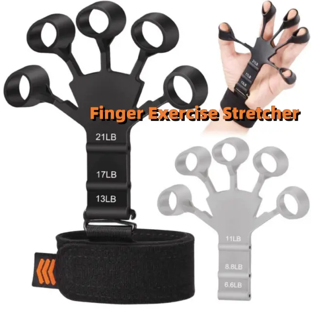 Silicone Grip Device Finger Exercise Stretcher Finger Gripper Strength Trainer S