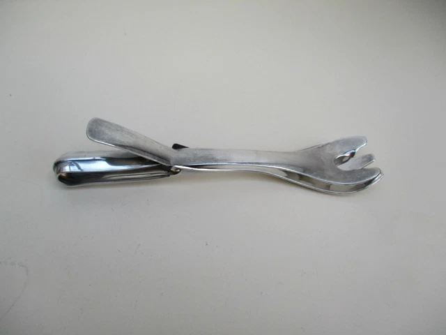 Pince à Asperges Et à Toast Pélican Vintage GULDEN, Métal Argenté, Années 1920-1940