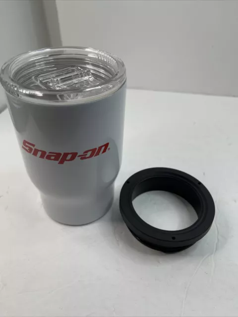 Snap On tools Insulated White Coffee Cup and Bottle /Can Drink Cooler Koozi