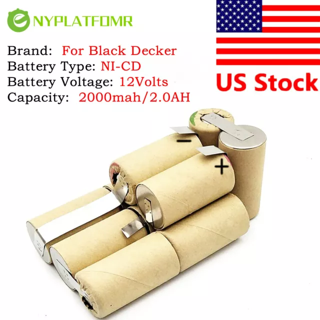 Seilylanka 3000mAh for Black Decker 9.6V Ni MH Battery pack CD vacuum  cleaner Dustbuster DV9605 for self-installation 