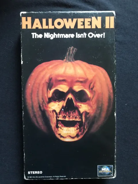 🎃 Halloween 2 VHS Horror MCA Michael Myers 1981 Rare