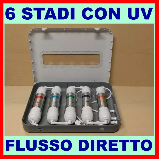 Depuratore Acqua Purificatore Ultrafiltrazione 6 Stadi Con Lampada Uv Mod. 600 K