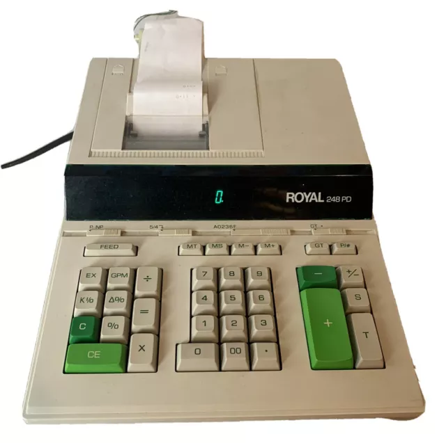 Royal Print Calculator Adding Machine WORKS