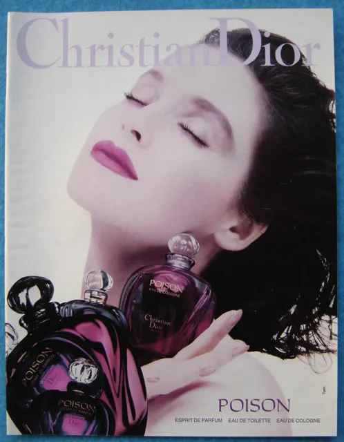 Publicité Papier - Parfum "Poison" De Christian Dior De 1989