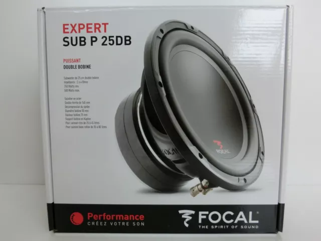 Focal Performance 25 cm Subwoofer Woofer 2 x 4 Ohm 250 Watt RMS 500 Watt MAX NEU