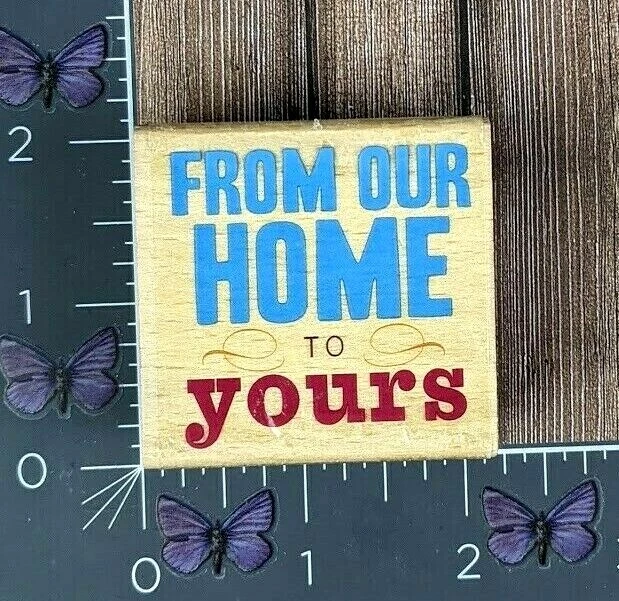 Hampton Art From Our Home To Yours Rubber Stamp 2011 Studio G Wood #Q66