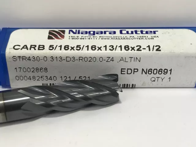 NIAGARA CUTTER Solid Carbide Endmill 5/6" Dia. 4FL EDP N60691 1pc NEW 2