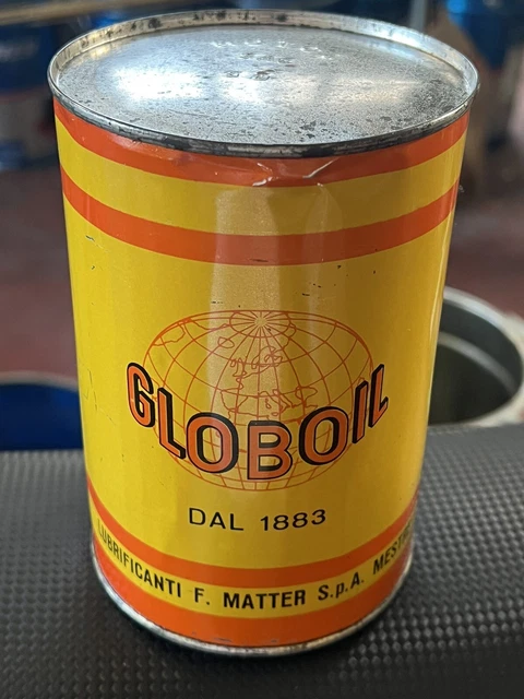 Latta Olio Motore Vintage Globoil Rara