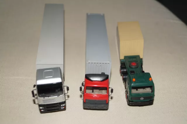 Konvolut: 3 Wiking LKW Modelle in 1:87