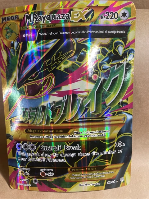 Mega Rayquaza Ex Shiny em Perfeito Estado