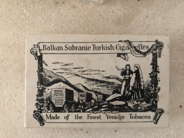 Ancien Paquet Cigarettes Turquie Balkan Sobranie