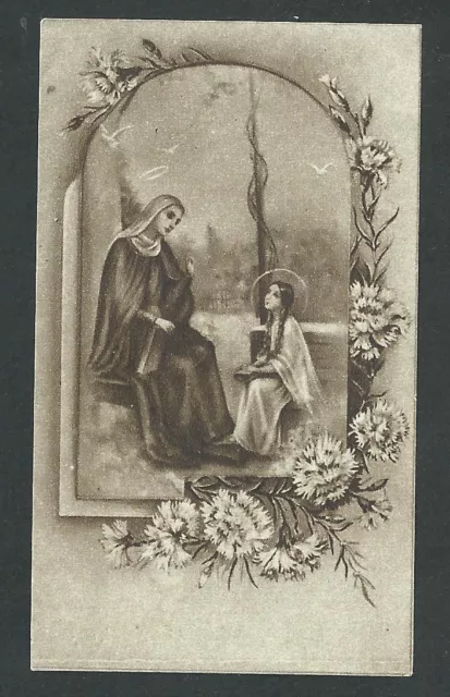 Estampa antigua de Santa Ana andachtsbild santino holy card santini