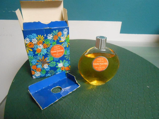 Flacon Ancien De Parfum Fleur Du Monde De Fabergé Vide - Dans Sa Boîte D'origine - Vintage