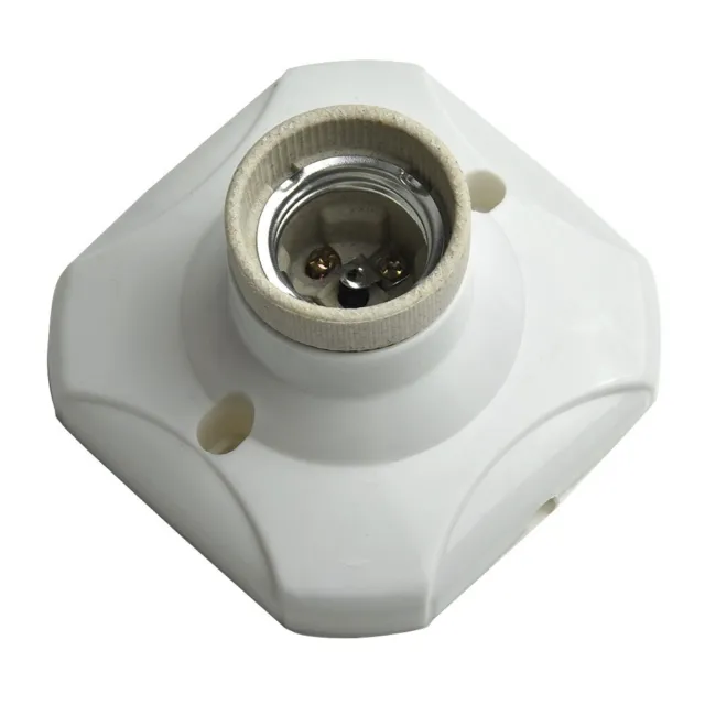 E27 Douille Ampoule Support Accessoire Lampe Fixation Base Blanc Remplacement