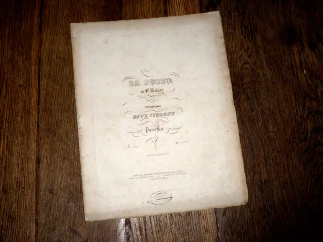 3ème suite sur La Juive de Halévy pour 2 violons 1er violon seul1836  Panofka