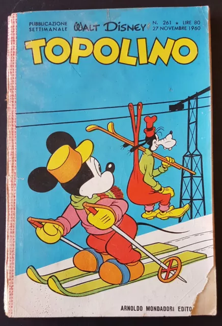 Topolino libretto n. 261 - ed. Mondadori 1960 - buono+ SI bollino NO figurine