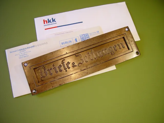 eiserner Briefschlitz Briefklappe Zeitungsklappe Briefkasten