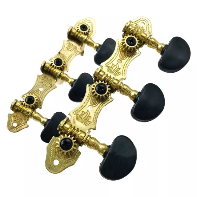 2 Pieces Guitar Tuning Pegs Replacement DIY Gold Machine Heads for Accs