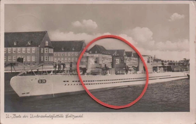 UBOOTE DER UNTERSEEBOOTSFLOTTILLE Saltzwedel Kriegsmarine 2. WK EUR 9