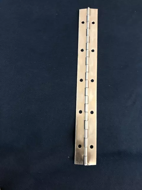 Nickel Plated Piano HINGS 1.25OPEN * 10” LONG