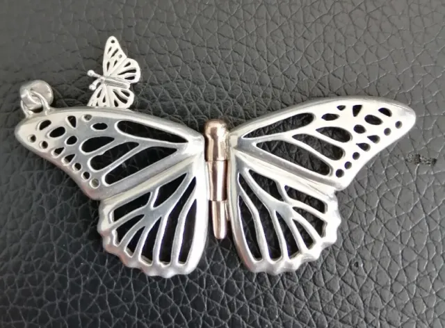 Clogau Silver and 9ct Gold Butterfly Pendant for A Necklace