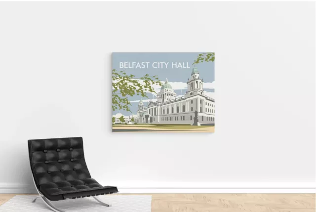 Belfast City Hall Art Print by Dave Thompson - in multiple sizes A4/A3/A2/A1 3