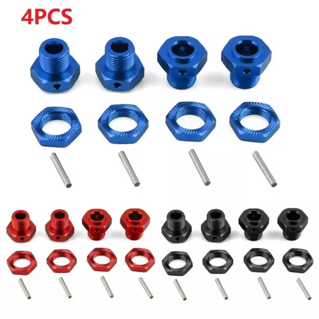 Aluminum 17mm Hex Mount Adapter+Screw+Pin for ARRMA 1/8 4s KRATON OUTCAST RC Car