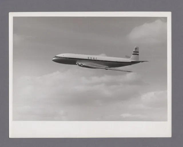 Boac De Havilland Comet G-Alvg Vintage Large Press Photo B.o.a.c.