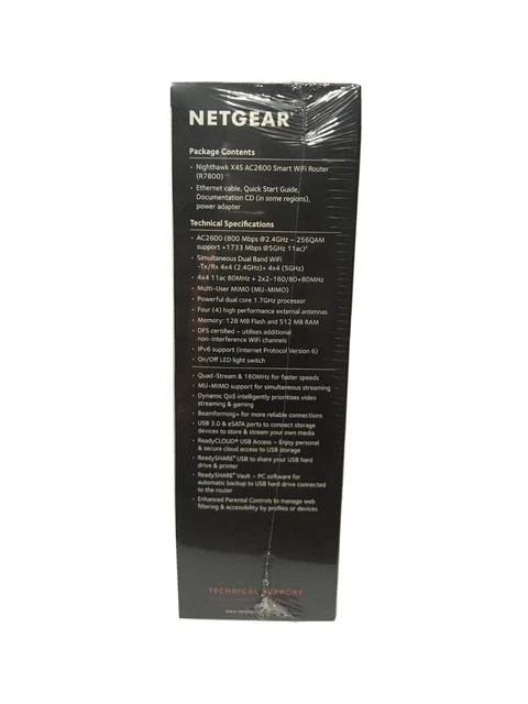 Nighthawk® X4S Wireless Router ‎R7800 100PES Netgear - Brand New 7