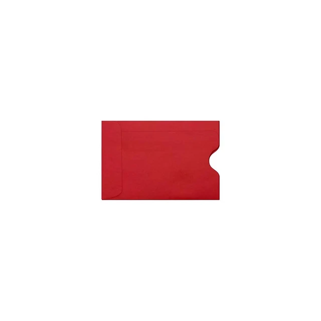 LUX Credit Card Sleeve (2 3/8 x 3 1/2) 50/Pack Ruby Red (LUX-1801-18-50)