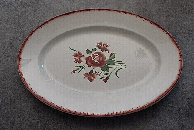ANCIEN PLAT OVALE K.G Lunéville. Modèle Martigues EUR 15,00 - FR