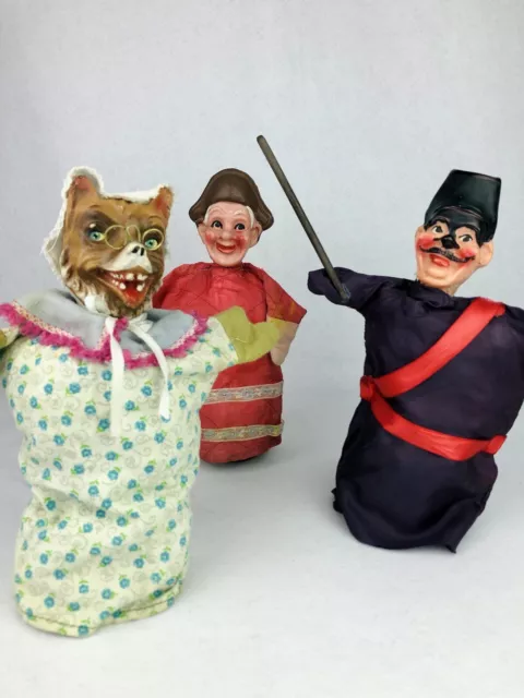 🟢 Burattini original  Set vintage 70s 80s carnival puppet