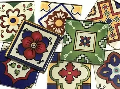 Handmade Mexican Inspired Glass Tiles 2.5cm - Mix 3 - Mosaic Art Craft Supplies