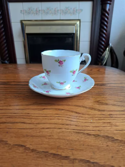 Tea Cup & Plate "Royal Grafton", Fine Bone China, Made In England.