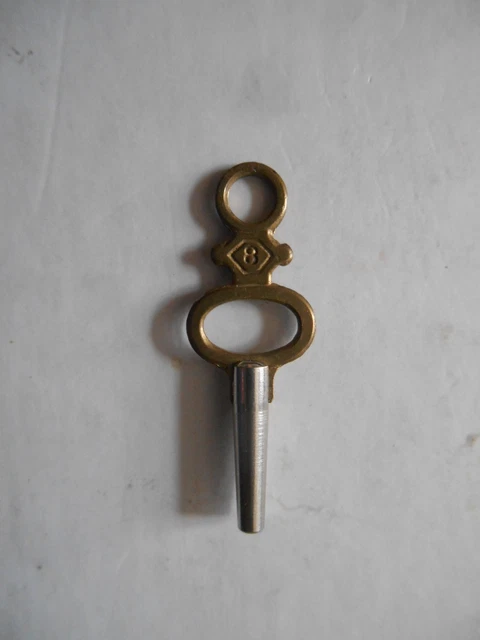 Ancienne Clé De Montre à Gousset - Numéro 12 - Vintage Français - Collection Ou Décoration