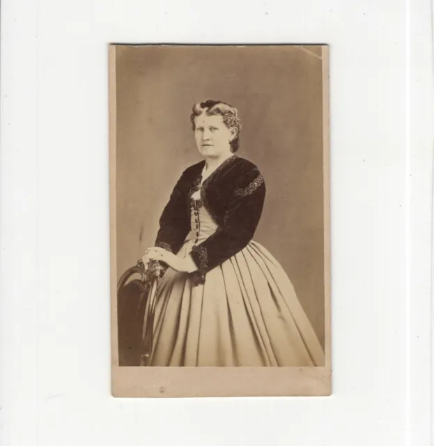 J. Wulff CDV Foto Feine Dame / benannt - Kopenhagen um 1870