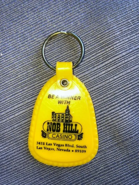 Nob Hill Lounge Restaurant Casino Vintage Key Chain FOB Las Vegas Nevada