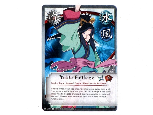 Naruto Yukie Fujikaze us001 Collectible Card Game CCG TCG