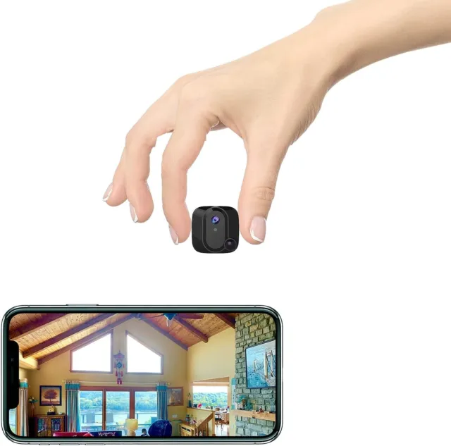 Mini Spy Hidden Camera 4K WiFi Nanny Cam Wireless PIR Small Home Security Camera