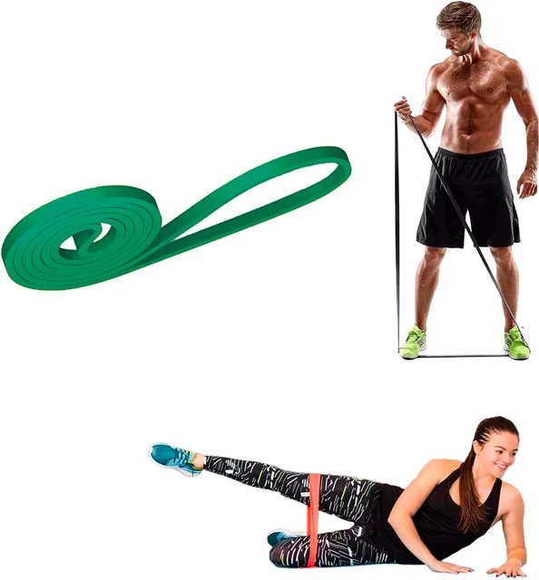Set 4 Fasce Elastiche Di Resistenza Per Fitness – Lattice Naturale, Con Maniglie E Ancoraggio Porta, Da 15 A 125 Libbre